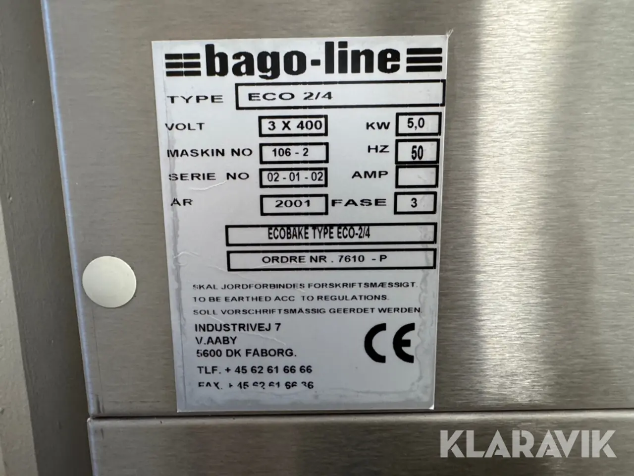 Billede 5 - Industri pizzaovn Bago-Line ECO 2/4 på hjul