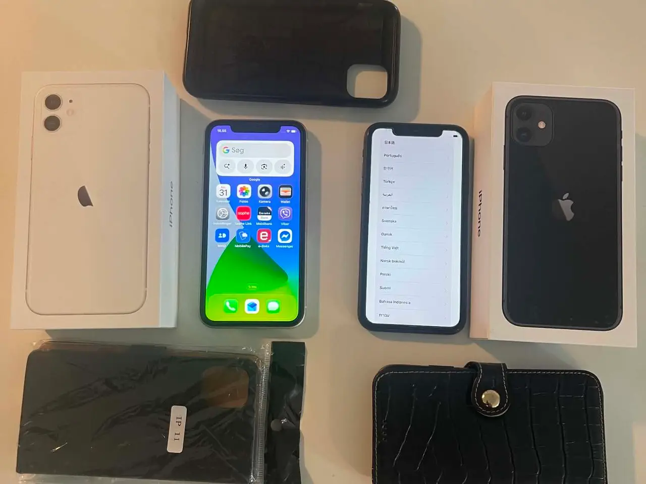 Billede 1 - 2 Stk. iPhone 11 - 64 GB Komplet med alt.