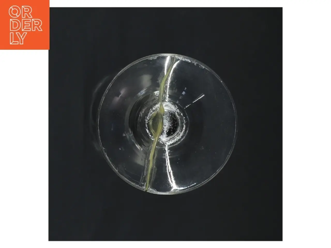 Billede 3 - Stort glas med slebet mønster (str. 23 x 9 cm)
