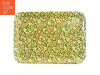 Serveringsbakke med blomstermønster (str. 42x30 cm)