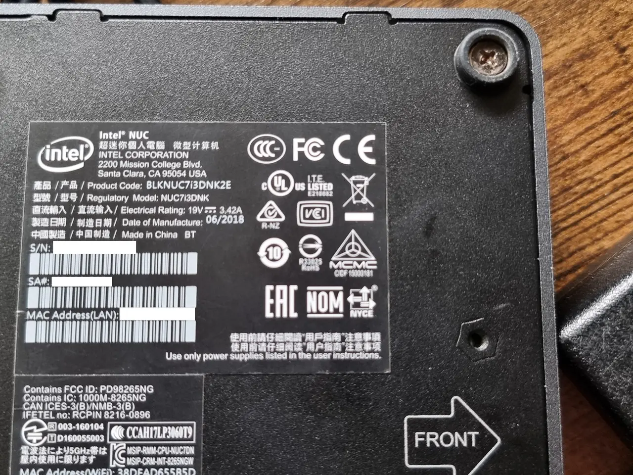 Billede 4 - Intel NUC7i3DNK mini pc i3-7100U 16GB RAM
