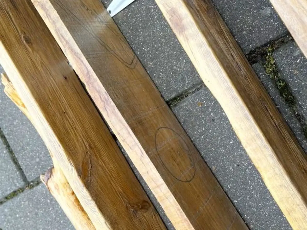 Billede 7 - 4 genbrugshylder af pallebrædder