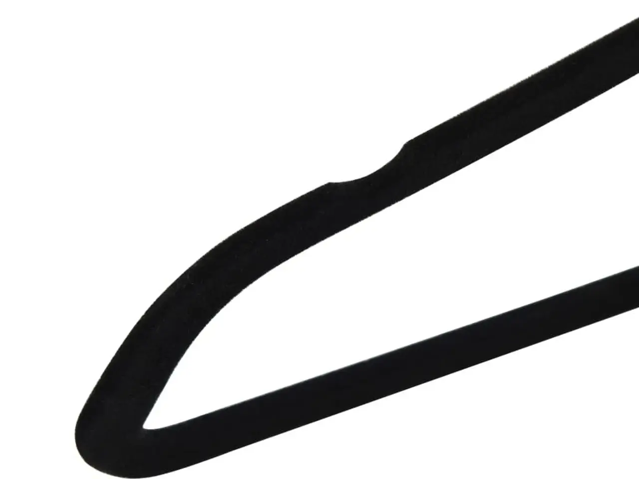 Billede 5 - Skridsikre fløjlsbøjler - 50 stk., sort, 44,5 cm