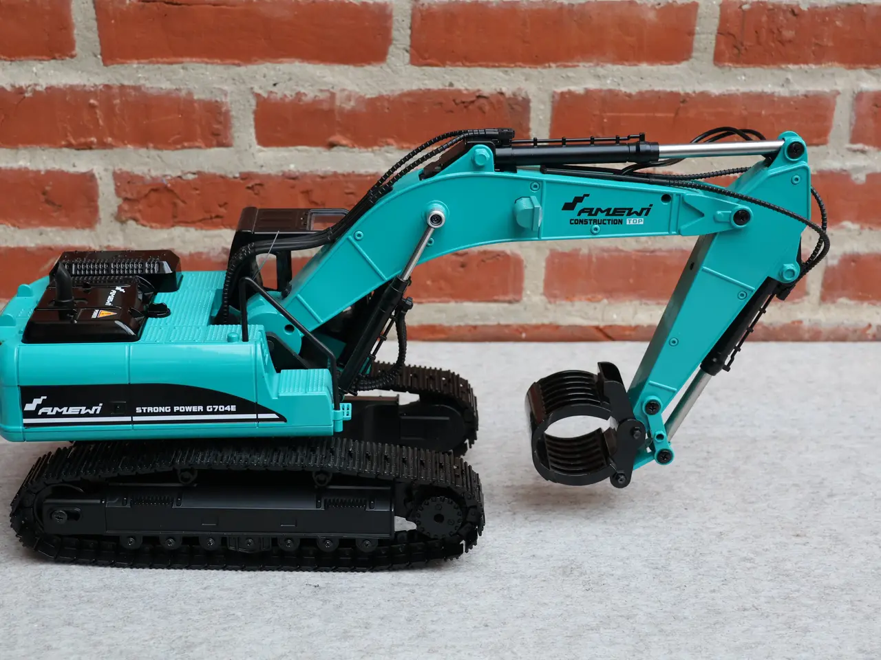 Billede 7 - Amewi G704E R/C fuld metal gravemaskine skala 1/14