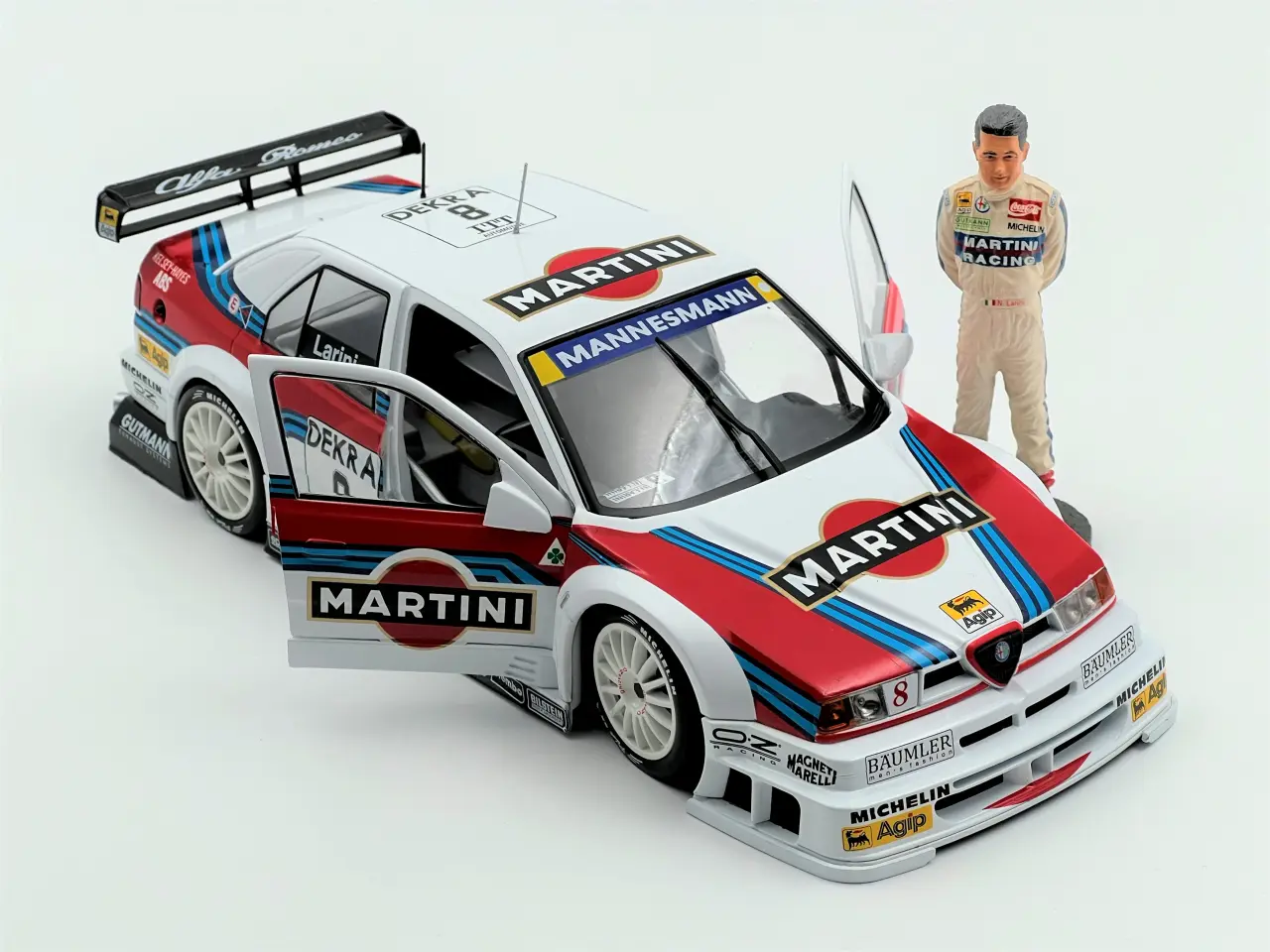 Billede 4 - 1995 Alfa Romeo 155 V6 Ti DTM #8 med figur 1:18
