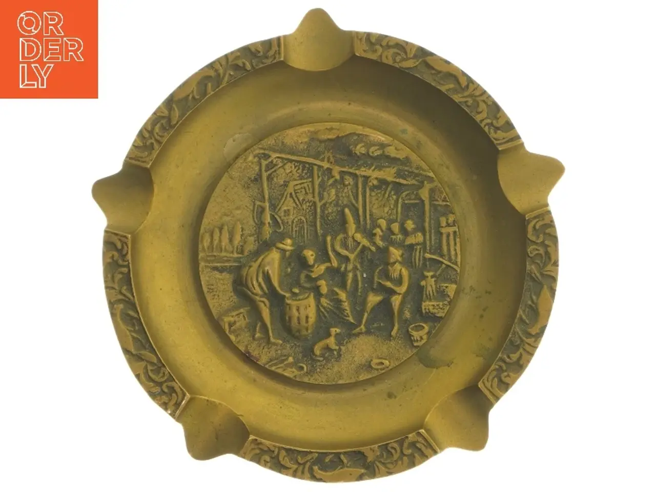 Billede 1 - Vintage askebæger med relief (str. Ø 17 cm)