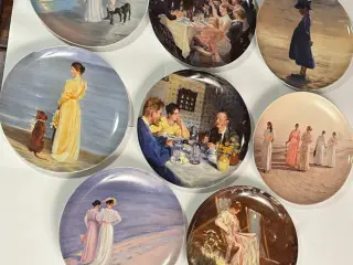 Royal Copenhagen Platter med skagens malerier.