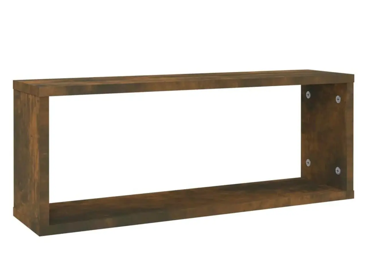 Billede 3 - Væghylder 4 stk. 60x15x23 cm konstrueret træ røget egetræ