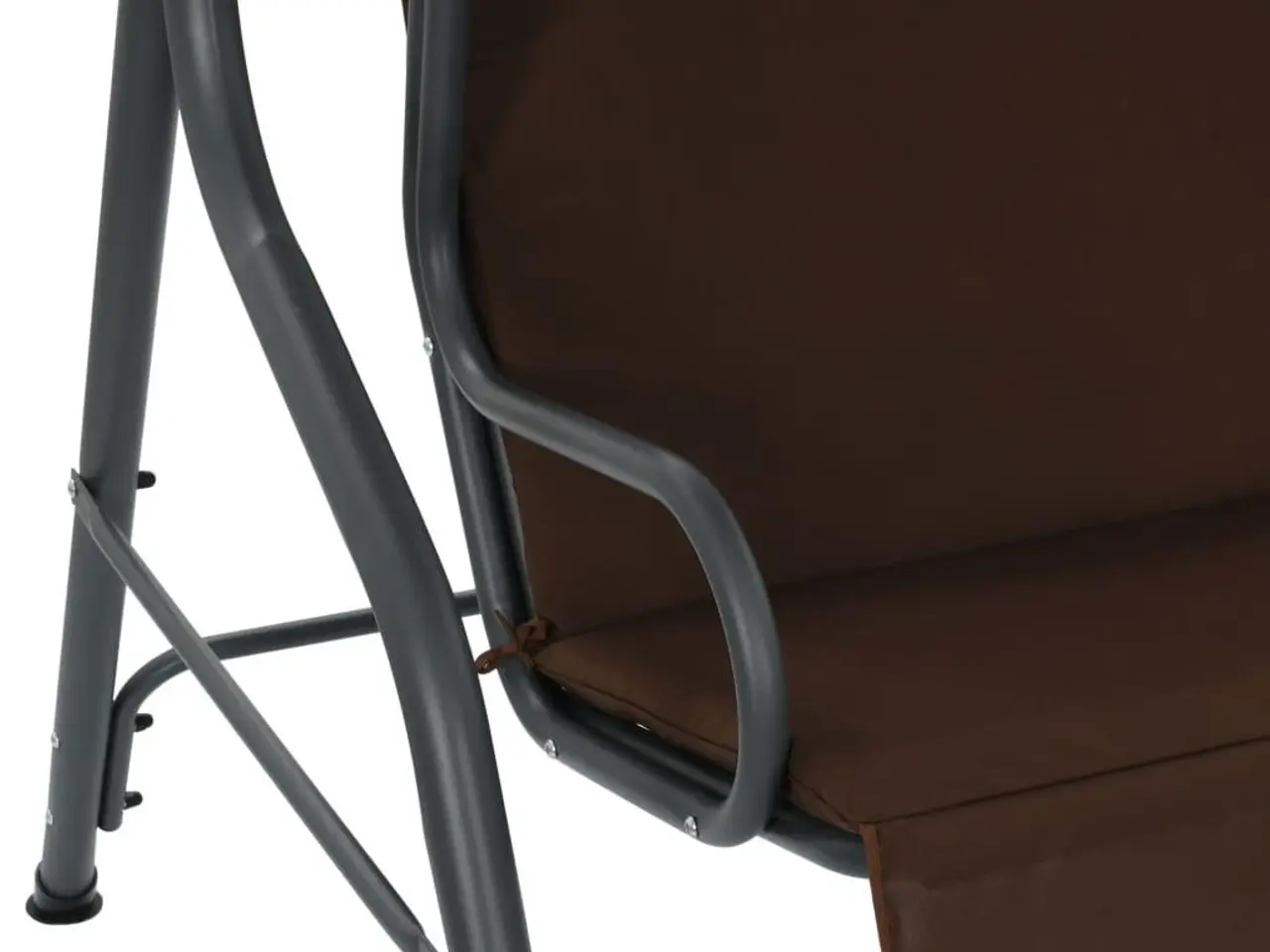 Billede 4 - Gyngesofa til haven 170x110x153 cm kaffefarvet