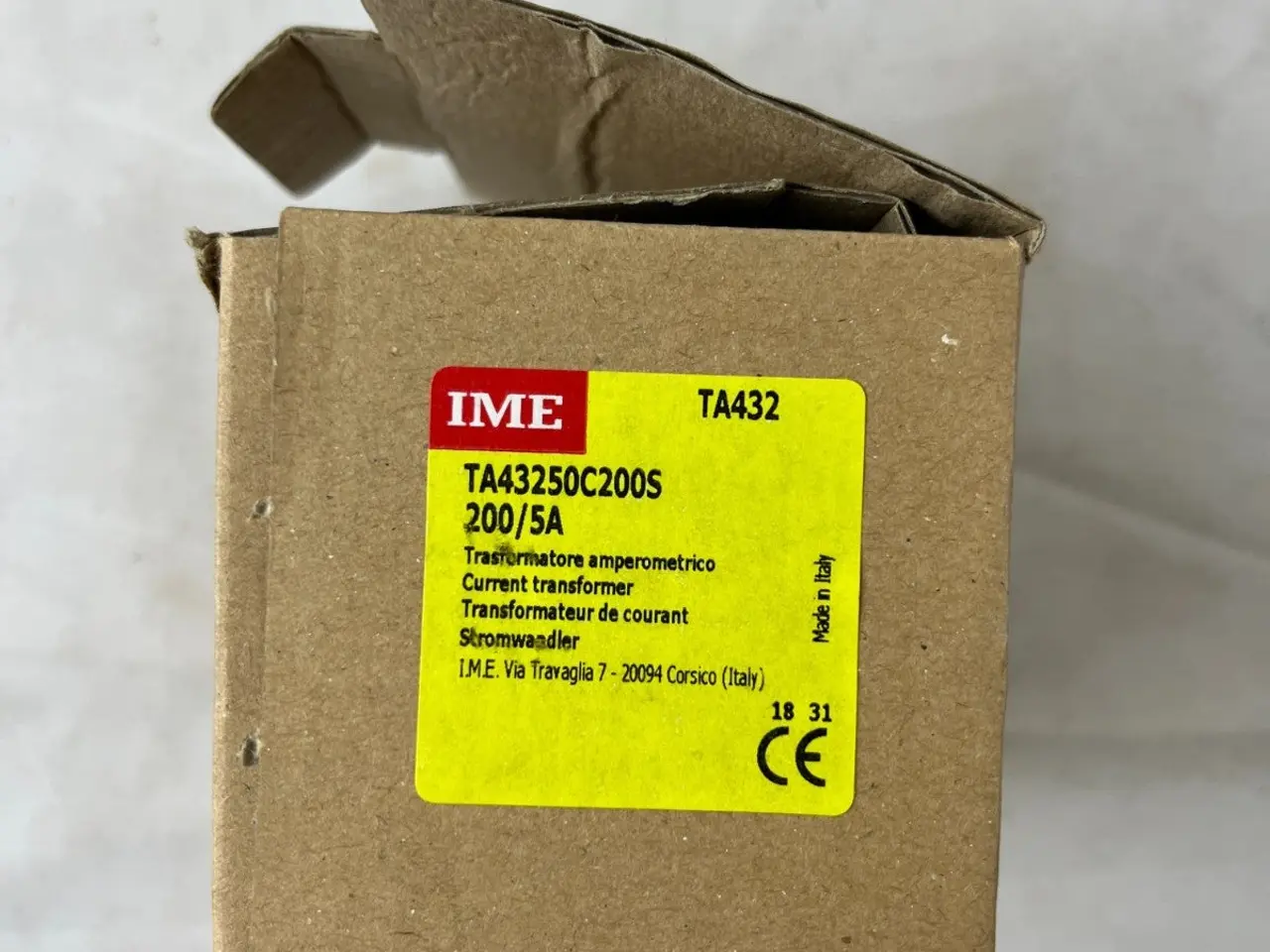 Billede 2 - IME TA43250C200S strømtransformer 200/5A TA432 ny