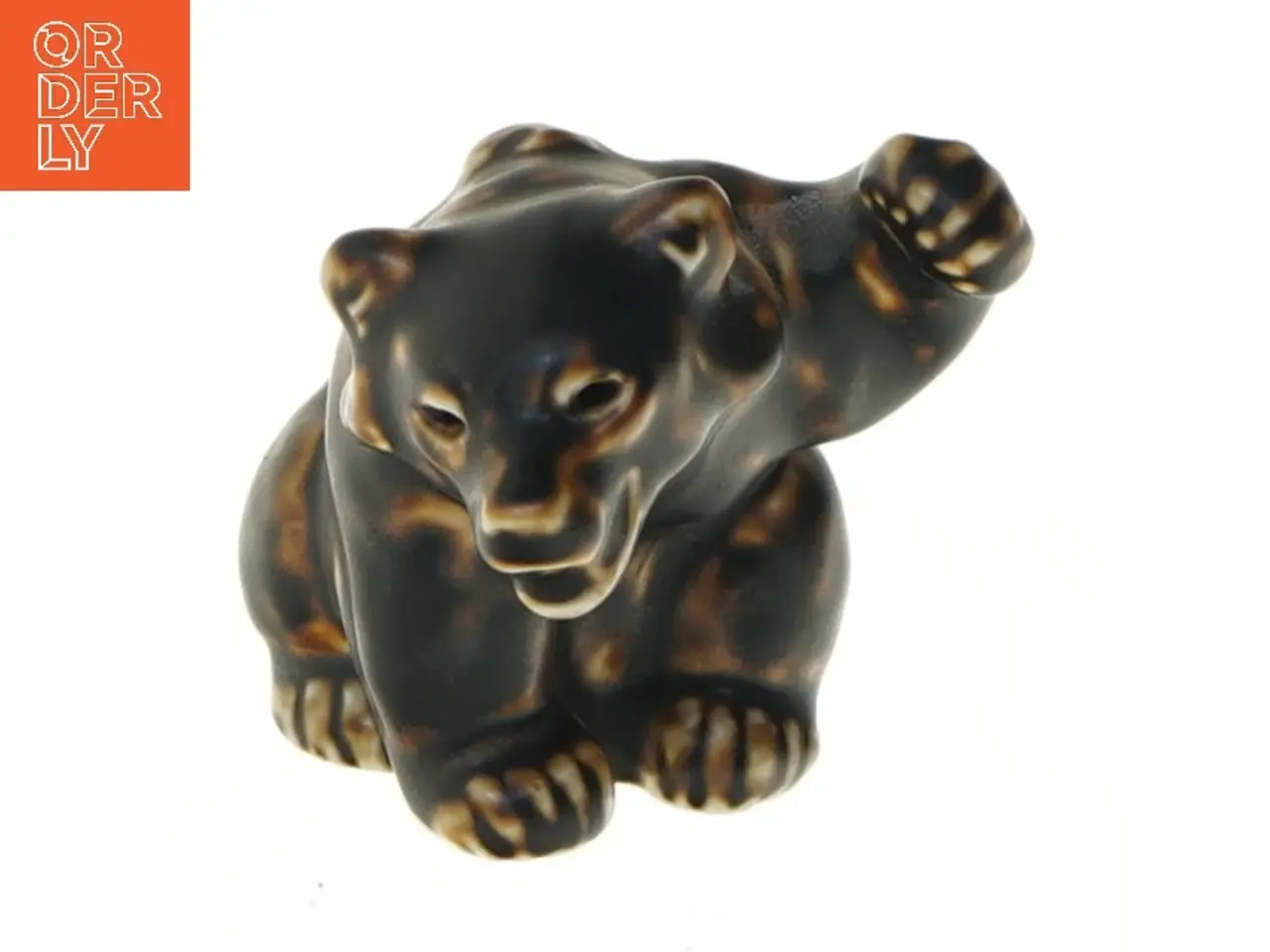 Billede 1 - Dekorativ figur af bjørn af Knud Kyhnfra Royal Copenhagen (str. 9,5 cm)