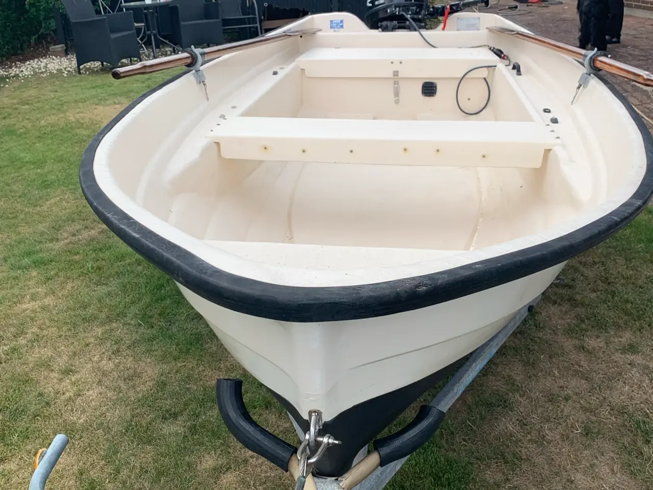 Billede 13 - Fiske jolle med motor og trailer nysynet