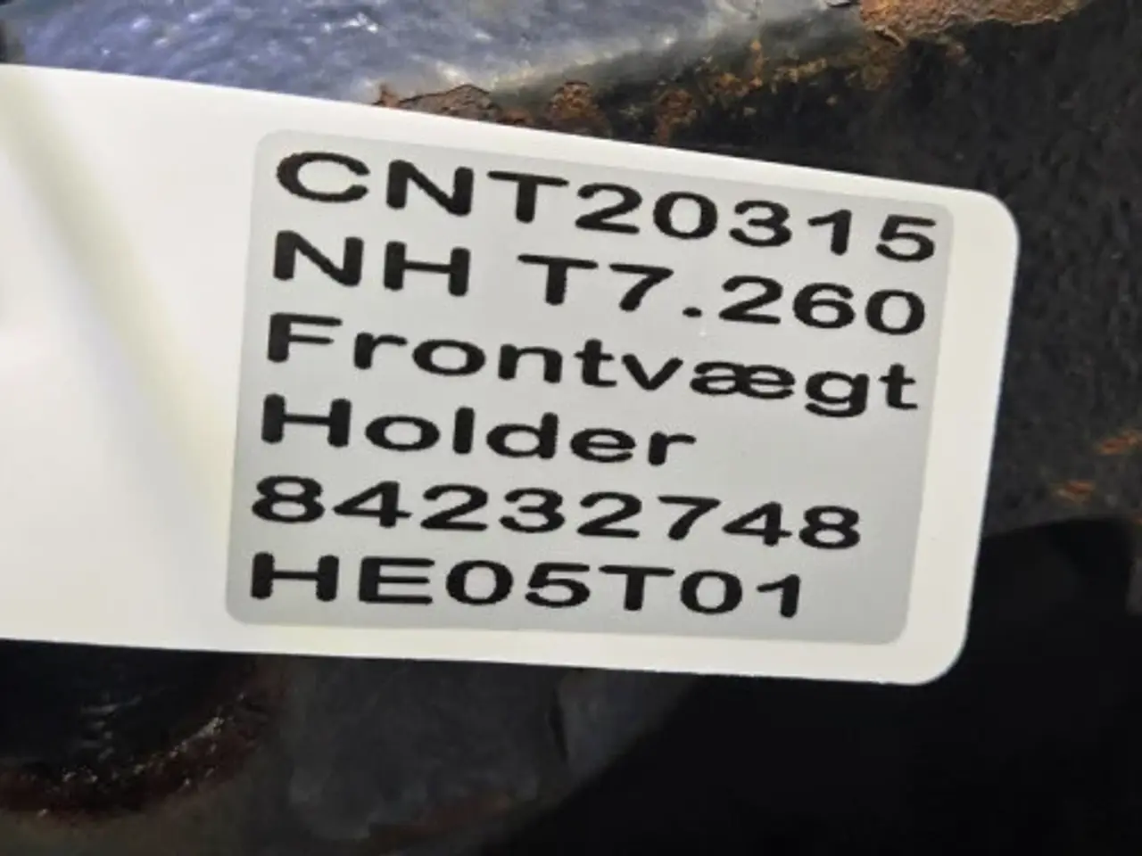 Billede 14 - New Holland T7 Frontvægt Holder 84232748