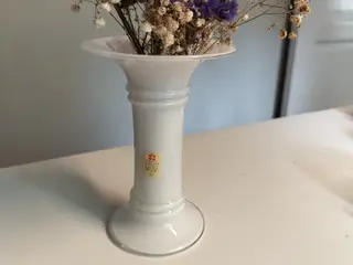 Holmegaard hvid Vase/lysestage