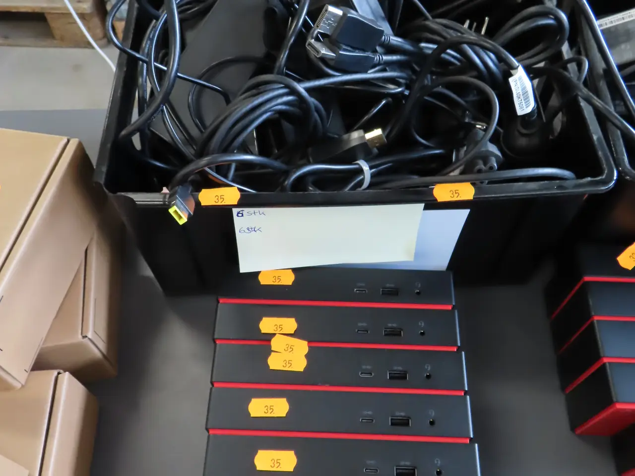 Billede 1 - 6 stk. Docikngstationer LENOVO thinkpad universal usb-c dock