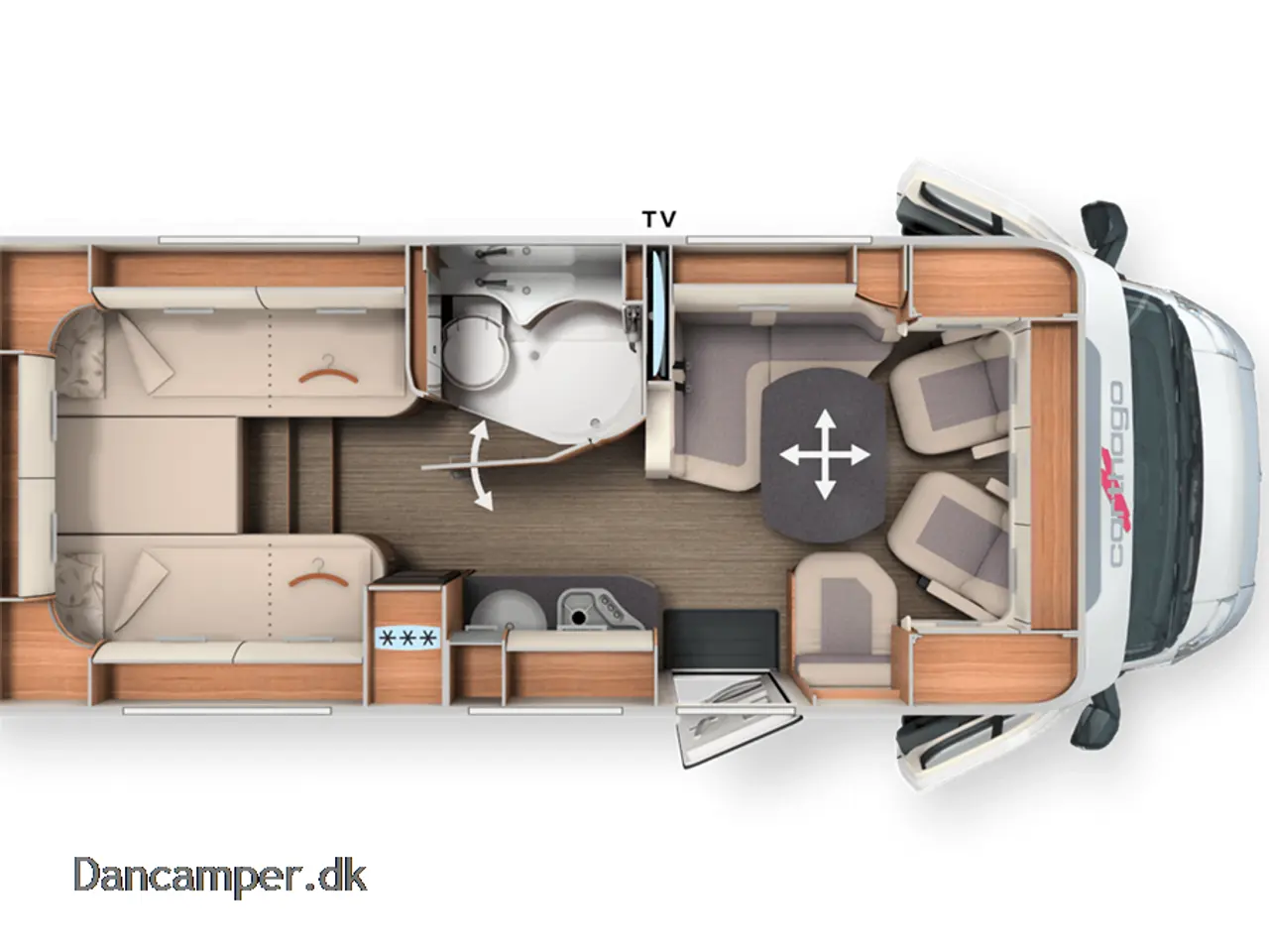 Billede 25 - 2016 - Carthago c-tourer T143 LE Luksus camper - med enkeltsenge og automatgear.