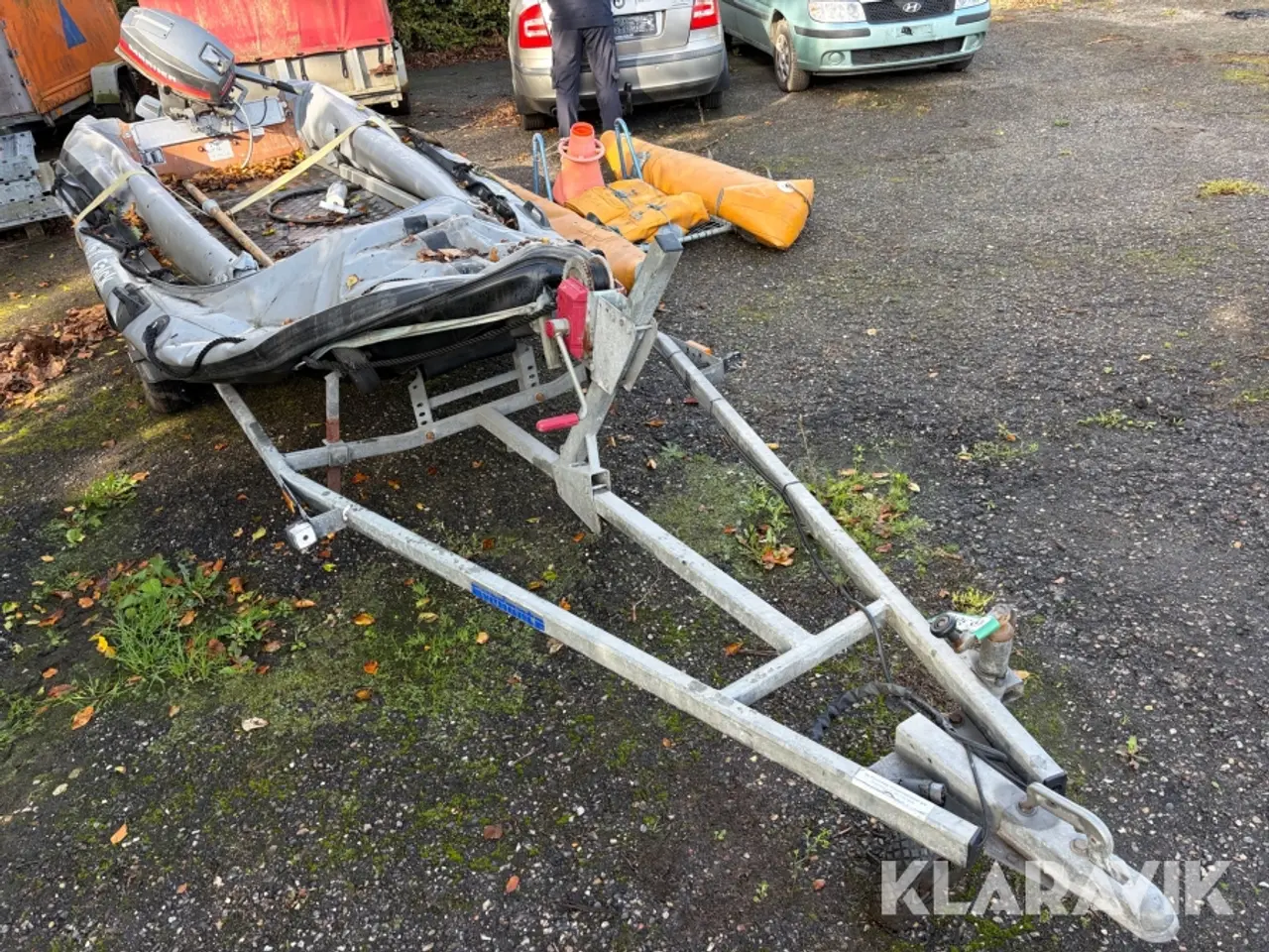 Billede 2 - Gummibåd, trailer og motor Zodiac, Variant, Mariner