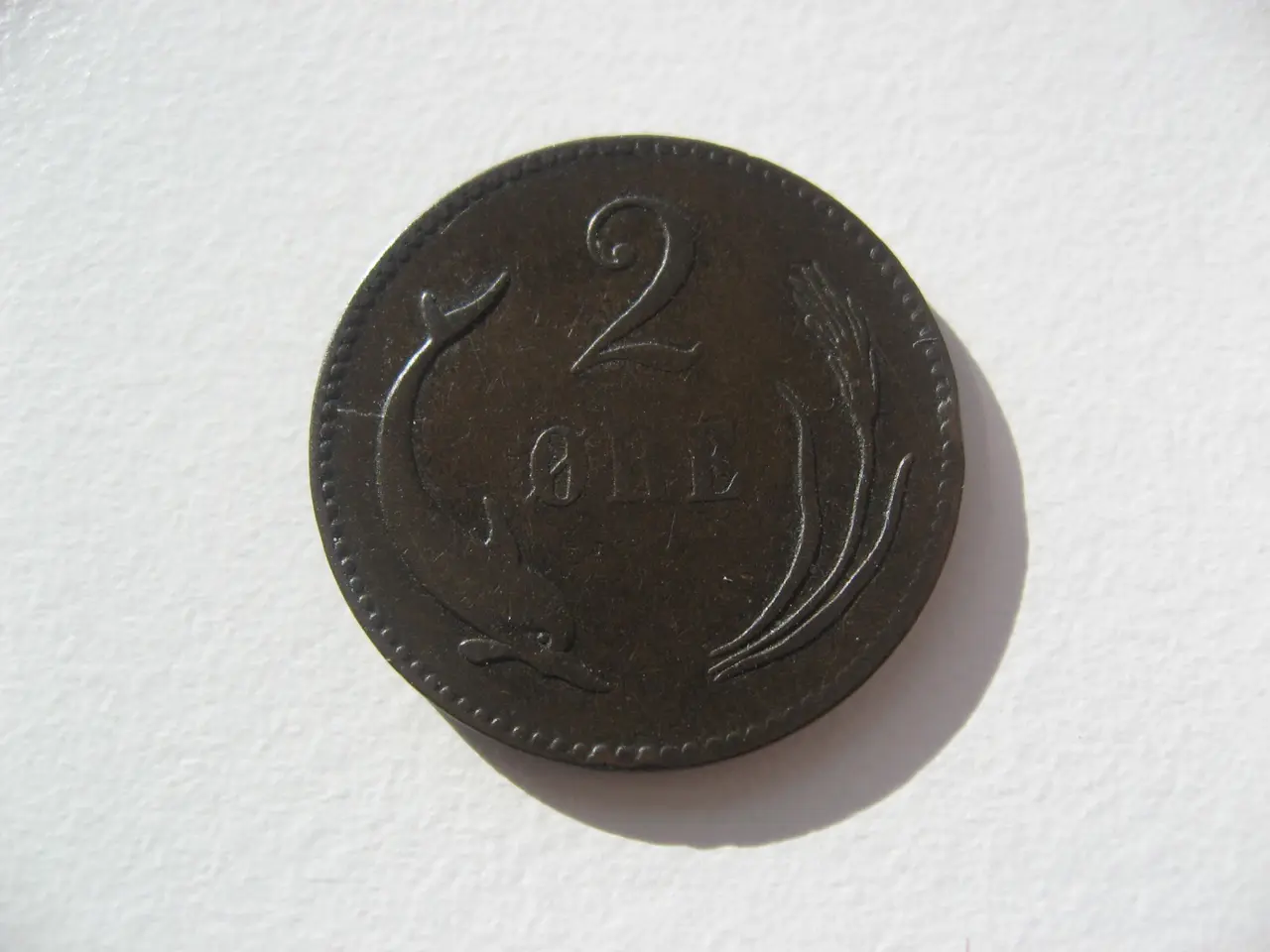 Billede 2 - Flot delfin 2 øre 1876 den absolut bedste i serien