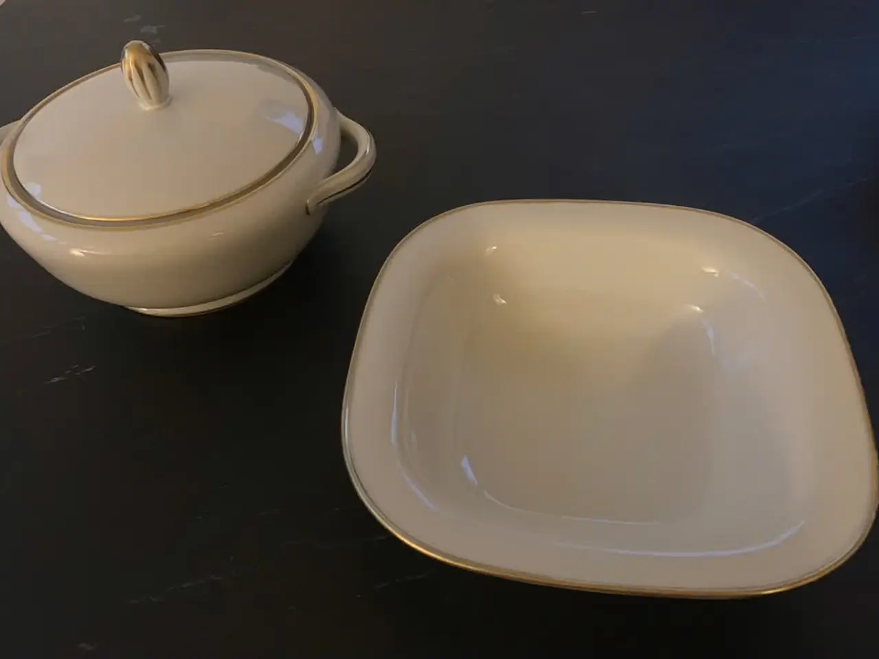 Billede 2 - Porcelæn, suppe terrin og skål, bavaria tirschenre