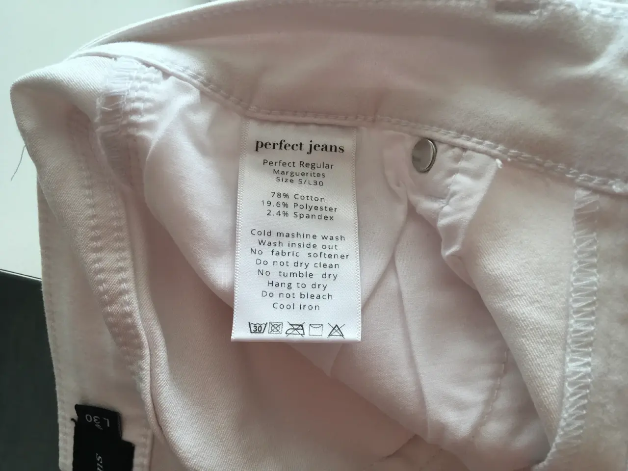 Billede 3 - Perfect Jeans Hvide str S/30