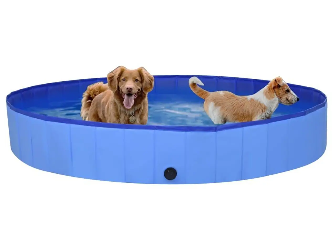 Billede 2 - Foldbart hundebassin 200x30 cm PVC blå