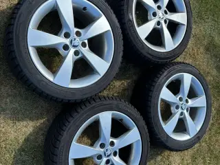 Originale Skoda fælge med Barum Polaris vinterdæk