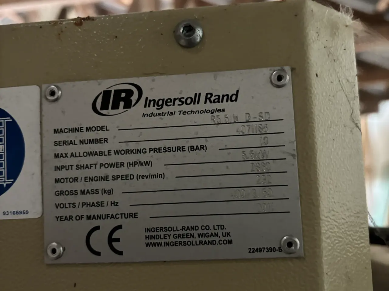 Billede 5 - Kompressor Ingersoll Rand. 