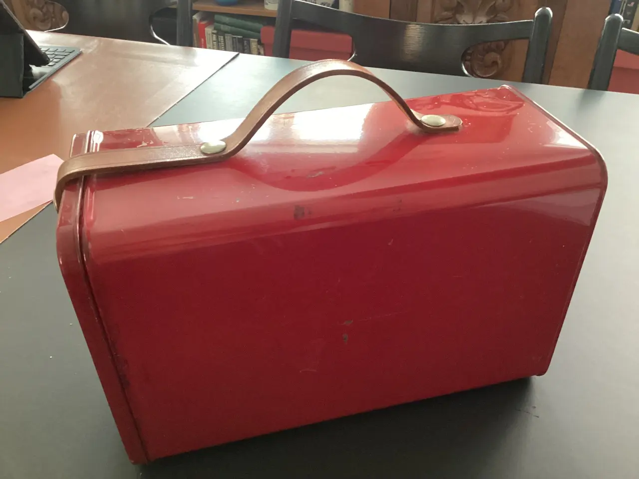 Billede 3 - Retro madkasse med 5 pålægsbakker