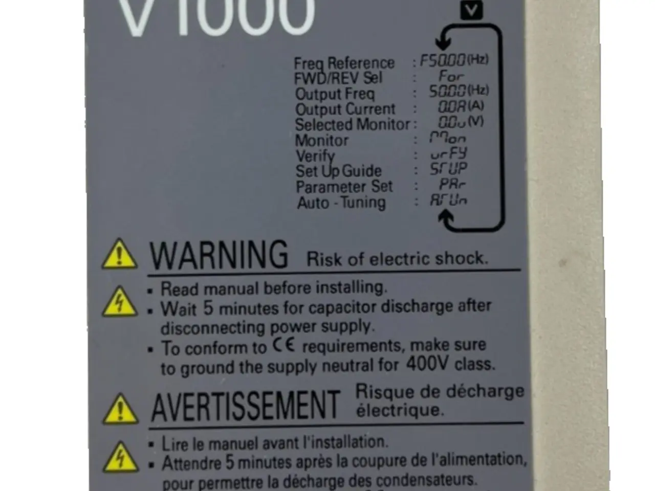 Billede 1 - Yaskawa V1000 CIMR-VCBA0002BAA VFD 200-240VAC AC