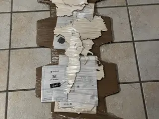 Wall-Art Europa kort i træ