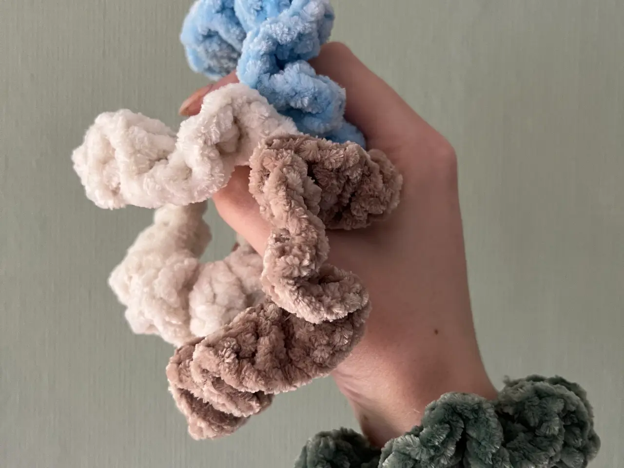 Billede 1 - Bløde scrunchies - ekstra chunky