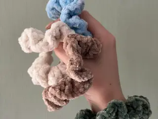Bløde scrunchies - ekstra chunky