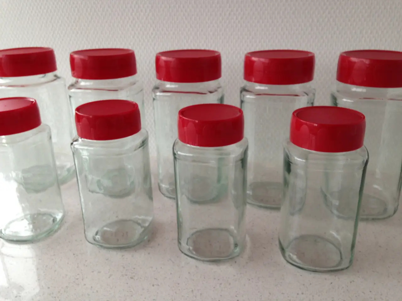 Billede 3 - Glas Krukker i 2 str. Til snold småkager perler og