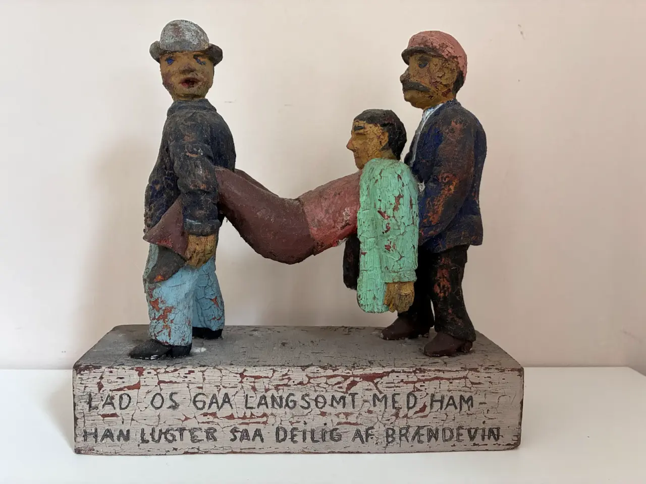 Billede 1 - Flot antik træ figur