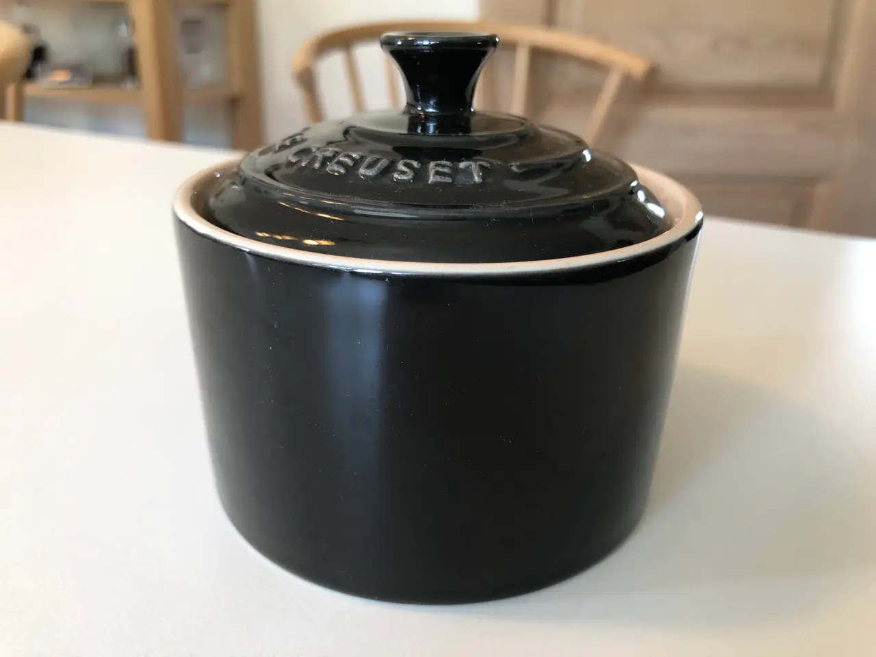 Billede 5 - Le Creuset sukkerskål i sort