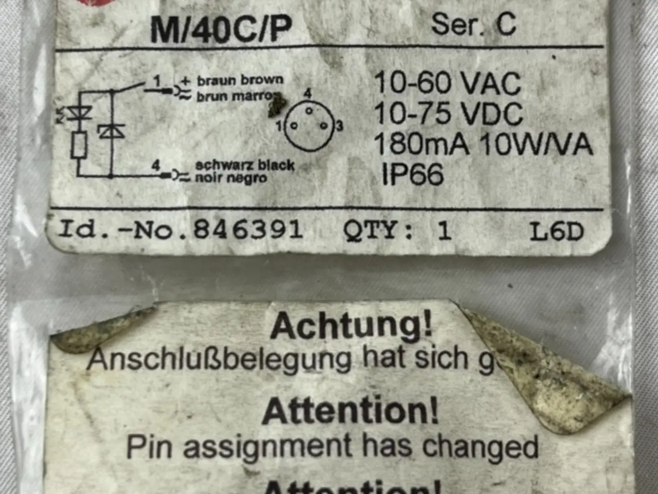 Billede 1 - Norgren M/40C/P Magnetic Cylinder kontakt 10-60VAC