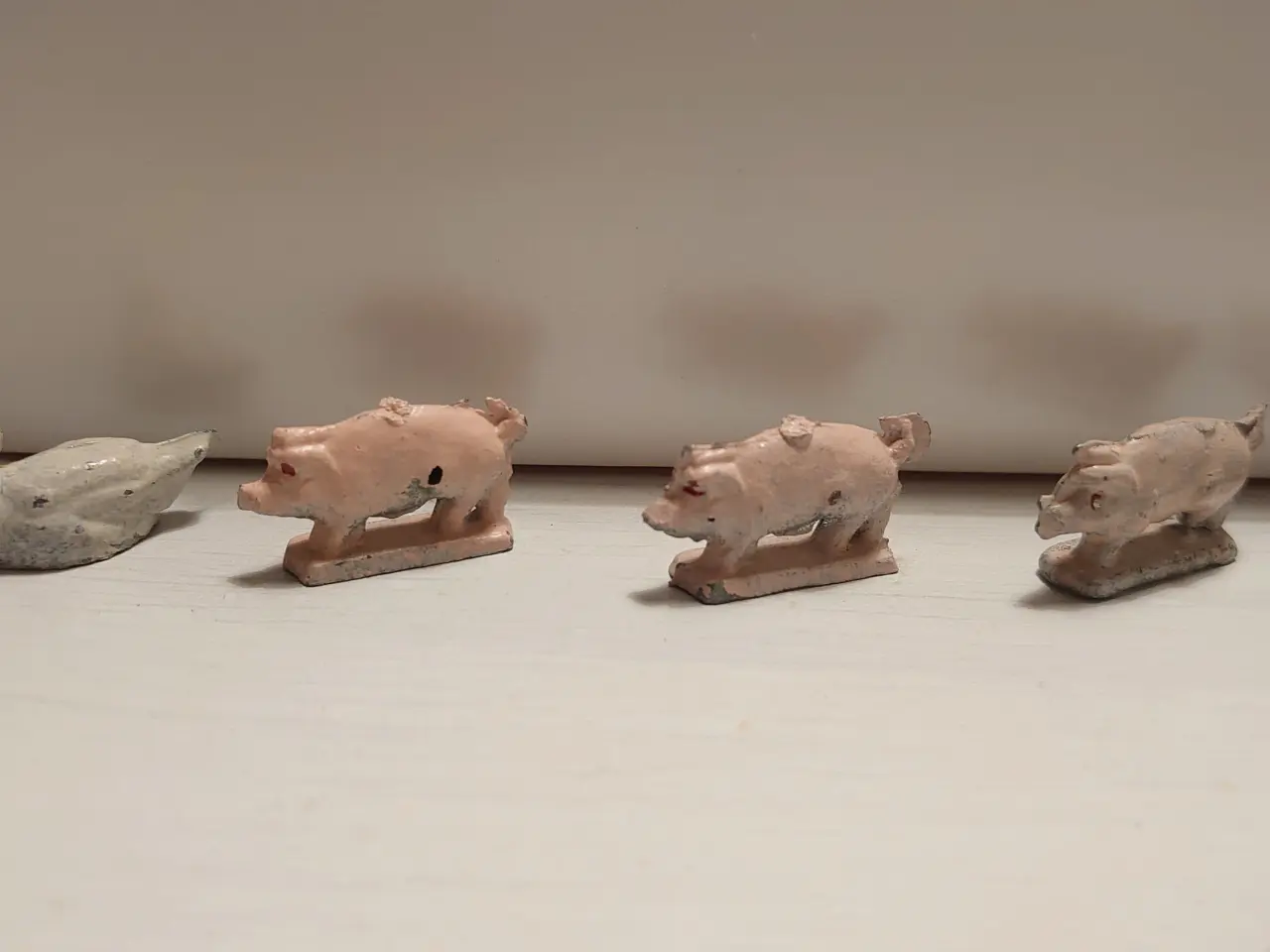 Billede 4 - 22 stk gamle bondegårdsdyr i metal. L 2,5-8,5cm