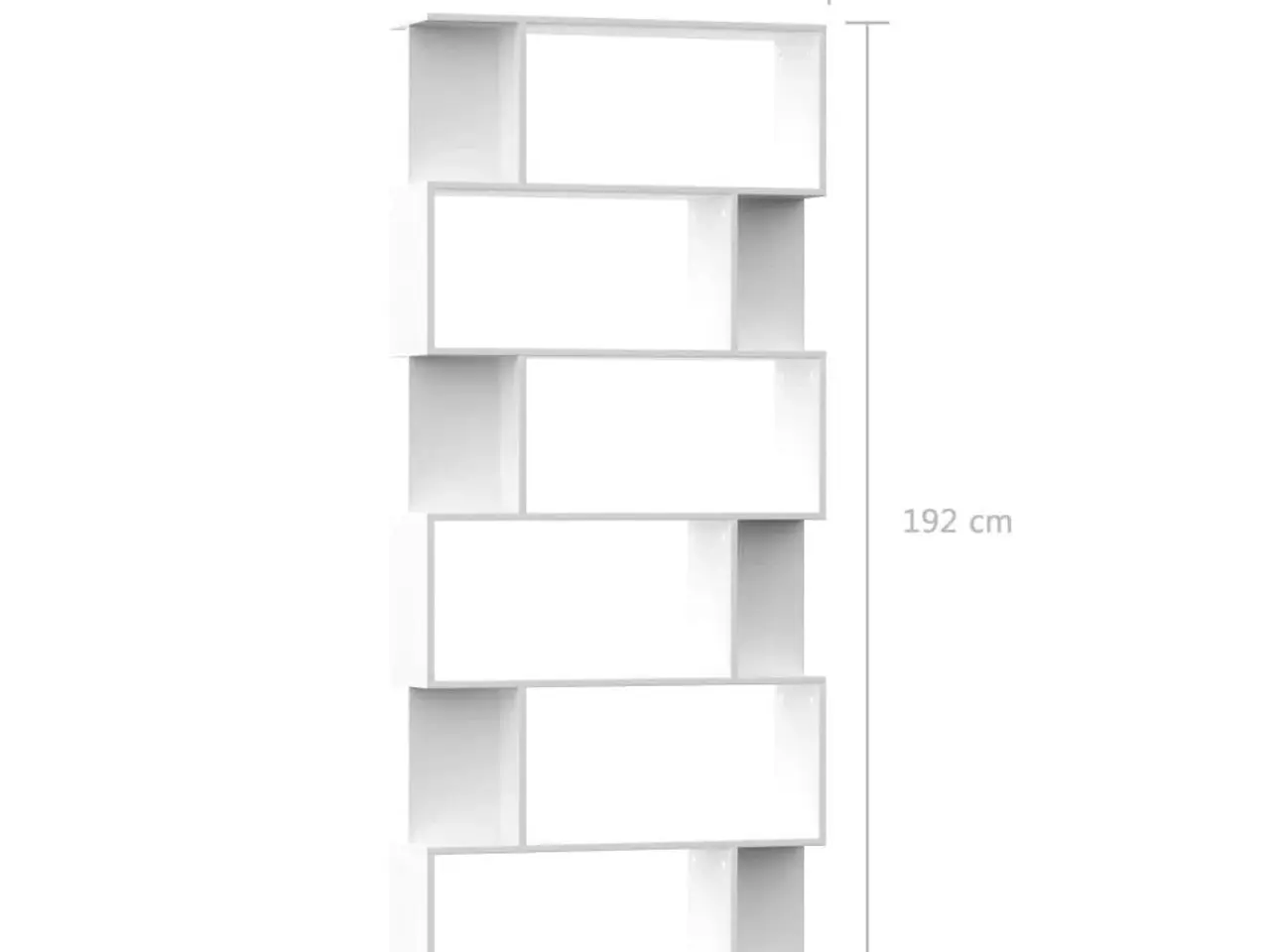 Billede 7 - Bogreol/rumdeler 80 x 24 x 192 cm - hvid