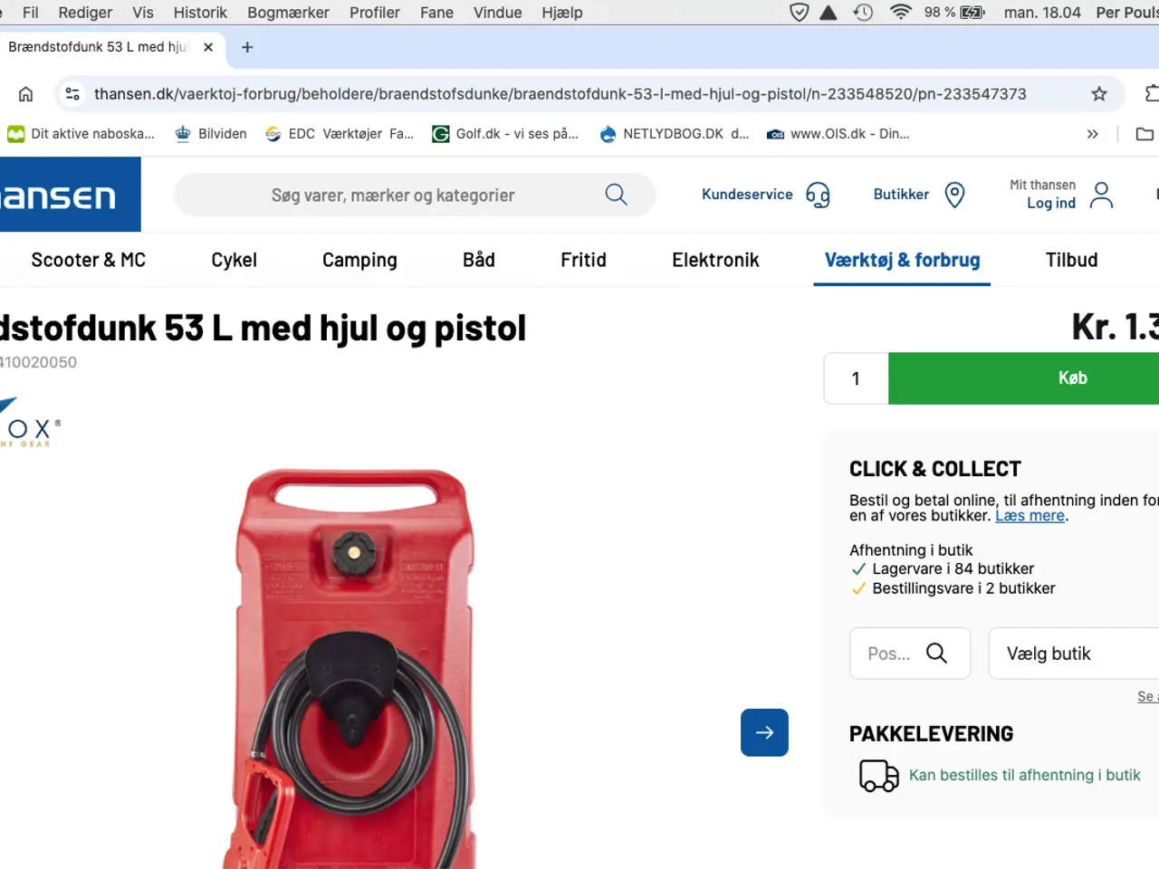 Billede 2 - Brændstof Dunk/Tank