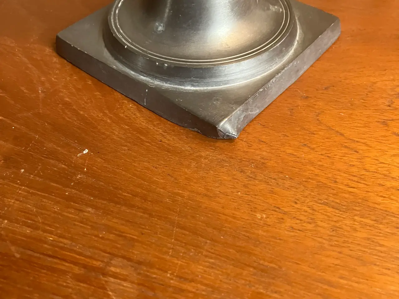 Billede 4 - Danske Tin lysestager med patina.