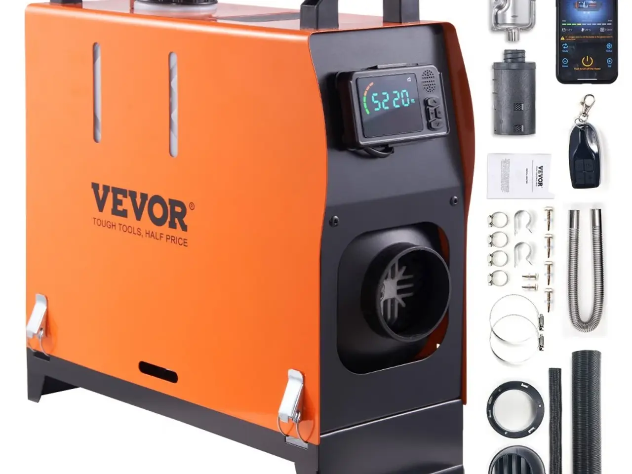 Billede 1 - VEVOR 8kW Alt-i-Et Dieselfyr med Bluetooth