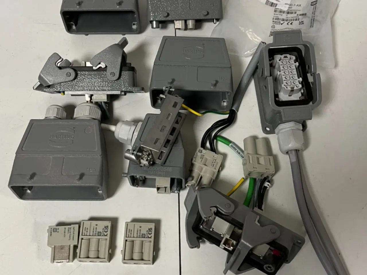 Billede 1 - Harting Han Heavy Duty stik parti Enclosures kabel
