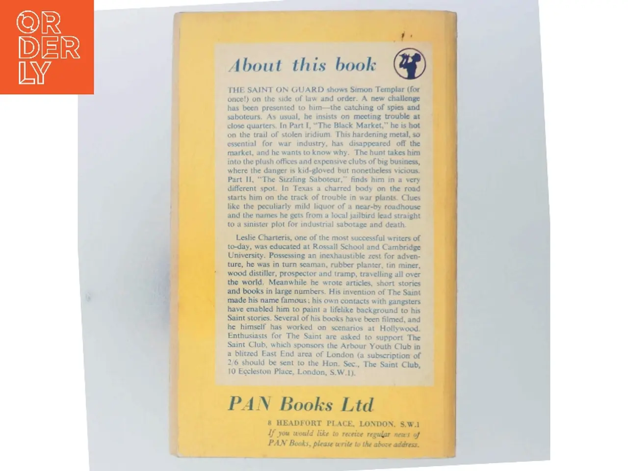 Billede 3 - The Saint on Guard af Leslie Charteris (Bog)
