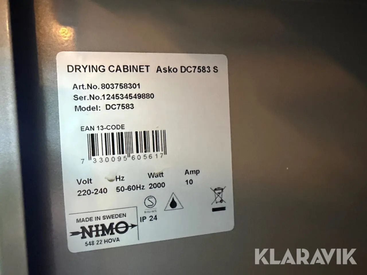Billede 7 - Tørreskab Asko DC7583
