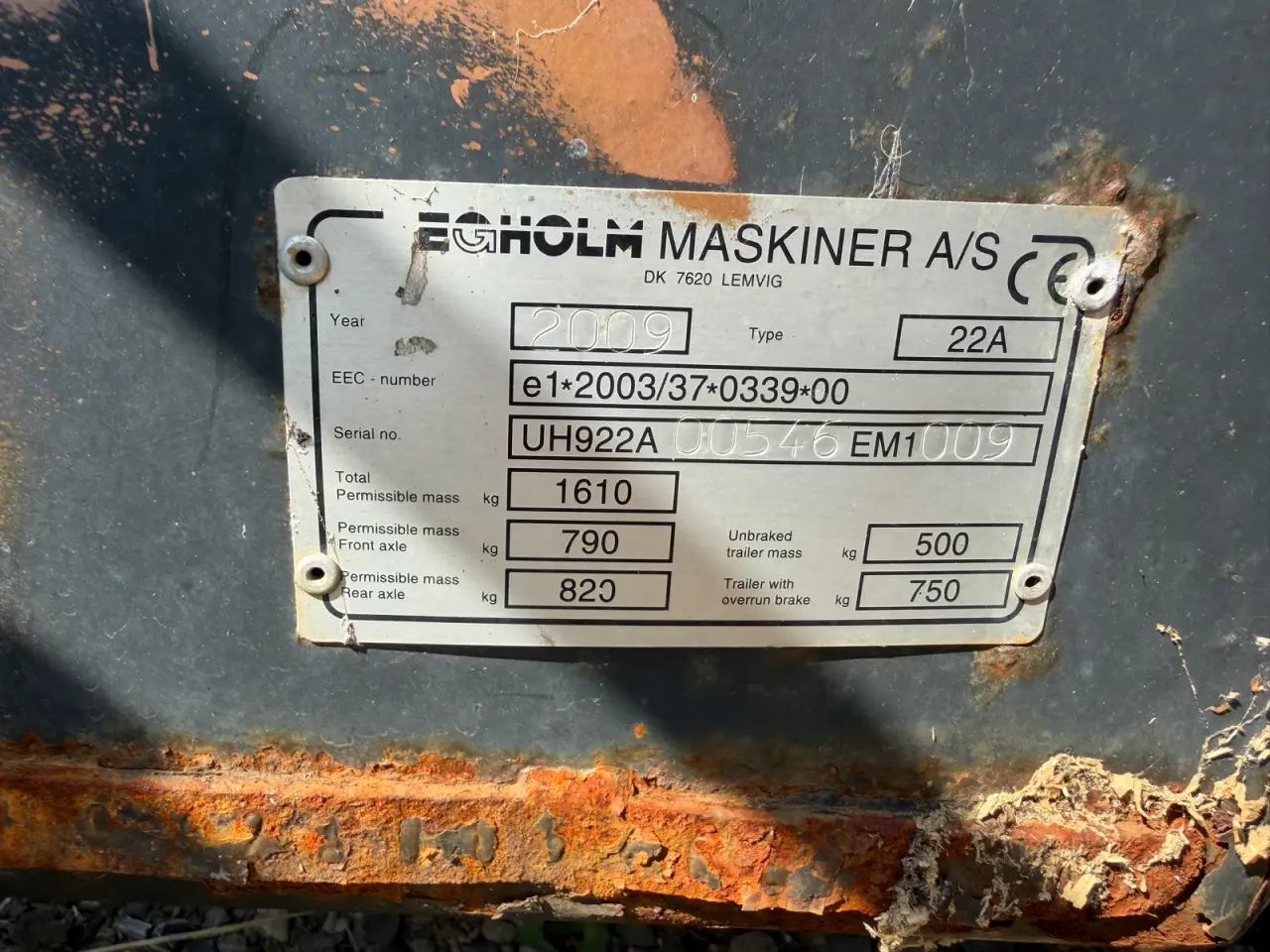 Billede 4 - Egholm maskine A22 2009