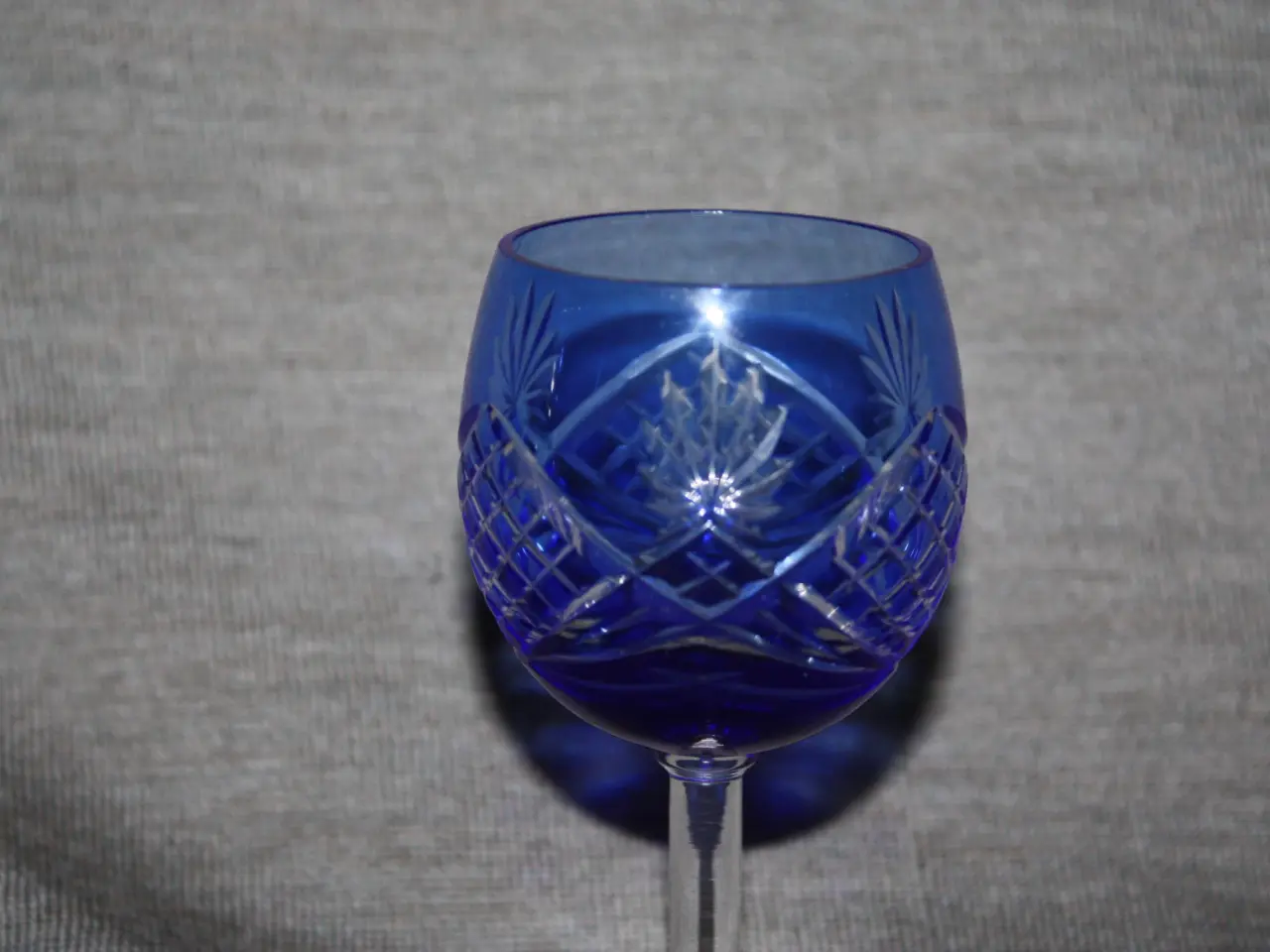 Billede 1 - Bøhmer glas i blå ca 10 cm høje