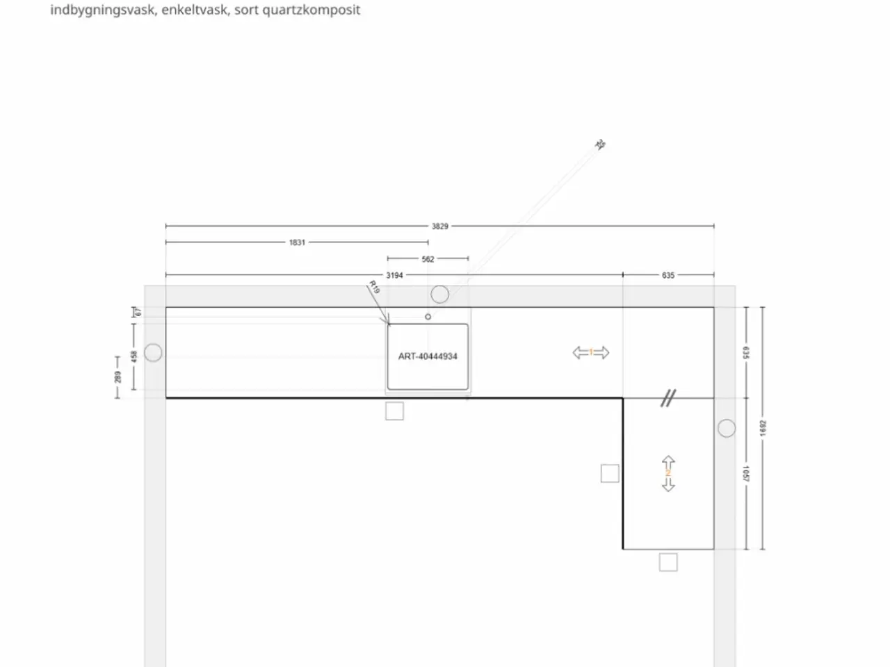 Billede 5 - Ikea bordplade