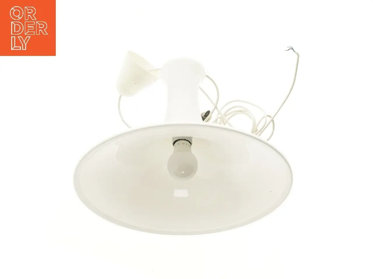 Billede 2 - Hvid pendellampe (str. Ø 41,5 cm)