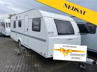 2023 - Adria Aviva 563 PT 3 køjer Adria Aviva 563 PT årg. 2023 med 7 sovepladser, 4 siddepladser, køjevogn med 3 køjer.