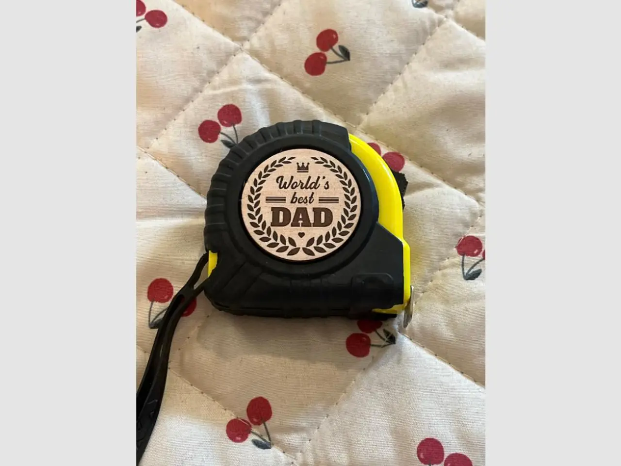 Billede 2 - Tommerstok / målebånd "World's best dad"